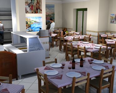 Restaurant, by Luigi Bottini